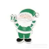 Accesorios de aleación pintados a mano con spray de goteo de aceite transfronterizos Serie de Papá Noel Materiales para joyería hecha a mano con cuentas al por mayor