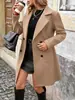 Comercio exterior transfronterizo europeo y americano otoño e invierno 2026 Tiktok abrigo blazer de lana elegante ajustado para mujer