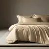 Auténtico Algodón de Fibra Larga 100S Importado Lujo Ligero Gama Alta Todo Algodón Juego de Cuatro Piezas Sábana de Algodón Puro Sábana Ajustable Funda de Edredón Ropa de Cama de Alta Gama