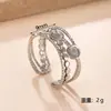 Anillo Popular de Acero Inoxidable Resistente al Desgaste Simple Moderno Diseño de Línea de Presión de Aceite Corona de Anillo Anillo para Dedo Fabricante
