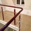 Corrimãos de escada, guarda-corpos de mezanino interno, guarda-corpos de varanda, escadas de vilas duplex, design simples, atacado a partir de uma peça