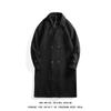 Abrigo de lana nuevo de otoño e invierno para hombre, abrigo de lana cruzado de longitud media, abrigo de lana, gabardina