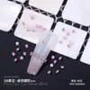 Zircones de Gota de Agua de Lujo para Uñas, Decoraciones Coloridas de Gota de Agua, Pedrería de Fondo Plano, Decoraciones para Uñas, Pedrería de Pétalos