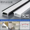 Lâmpada de linha LED slot de lâmpada de alumínio embutido slot de alumínio em forma de U lâmpada de linha de liga de alumínio perfil de alumínio barra de luz linear embutida