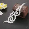 Materiais para Grampos de Cabelo DIY, Peças Florais, Cipós de Flores, Totens com Padrão Ondulado, Peças de Ferro em Formato de Asa, Acessórios para Brincos Embossados