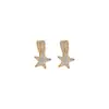 Pinzas para Orejas de Moda Estrella de Zirconia Estilo Coreano, Lujo Ligero, Gama Alta, Exquisitas, Versátiles Ear Cuffs, Pendientes de Diseño Nicho para Mujer