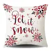 Funda de almohada navideña roja Amazon Nuevo producto Juego de cuatro piezas Festivo Súper suave Almohada Cubierta para cojín de sofá para el hogar