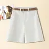 Shorts de mezclilla de verano finos para mujer, de cintura alta, holgados, de pierna ancha, adelgazantes y versátiles, estilo coreano casual