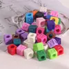 Cuentas Cuadradas de Letras Acrílicas Hebilla Cuadrada DIY para Zapatos Accesorios de Decoración para Cordones Bolígrafo con Cuentas DIY