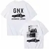 2025 Nova Marca Independente de Comércio Exterior Camiseta Solta Confortável Arte Vintage Casual Manga Curta
