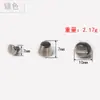 Joyería DIY Accesorios Dorados Remaches de Cabeza Alta Tipo Cubo Clavos de Cabeza Plana Materiales con Tornillos Base de Bolso DIY Tachuelas