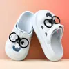 Sapatos Croc Fofos para Meninas, Sola Grossa, Aumentam a Altura, Respiráveis, Sandálias para Uso Externo, Antiderrapantes, Confortáveis, Chinelos Casuais de Praia com Desenhos