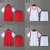 Conjunto de Uniforme de Baloncesto para Niños de Dos Piezas Falsas con Tabla de Luz de Cohete Uniforme de Baloncesto Uniforme de Competición Uniforme de Entrenamiento Transpirable y de Secado Rápido