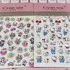 Trébol de cuatro hojas, Zouemon regordete, Crayon Shin-chan, pegatinas de arte para uñas de gatito de dibujos animados, agenda, iPad, decoración de teléfono