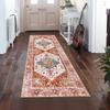 Alfombra de Pasillo Persa Transfronteriza Amazon Estilo Étnico Retro Felpudo para Puerta de Entrada Alfombra para Sala de Estar Resistente a Manchas Lista para la Venta