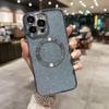 Adequado para iPhone16pro Lens Film Phone Case Apple 15 Galvanizado Magnético 16 Transparente TPU Glitter Capa Protetora