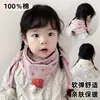 Bufanda Infantil Otoño e Invierno Algodón Puro Bebé Bufanda Triángulo Bebé Niños y Niñas Primavera y Otoño Calentador de Cuello de Doble Capa Bufanda para el Cuello