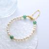 Pulsera de perlas de agua dulce naturales para mujer, diseño de nicho moderno ins, lujo ligero, cristal fresa, pulsera para estudiantes, novias, hermanas