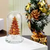 Adornos de Árbol de Navidad de Cristal Regalo de Navidad Regalo de Cumpleaños para Amigos Hombres y Mujeres Decoración de Sala de Estar en Casa Árbol de Paz Verde