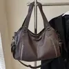 Bolso Tote Grande de Piel Sintética Suave para Mujer con Doble Compartimento, Bolso de Hombro para Viajes Transfronterizos, Bolso de Mujer, Venta al por Mayor Directa de Fábrica