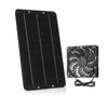 Exclusivo Transfronterizo para Ventilador Solar de Escape para Mascotas de 7W12V de Cristal Único Combinación de Ventilador de Nueva Energía Fotovoltaica Pollo Fresco