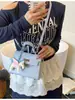 Bolsa Kelly Feminina Tendência e Estilosa 2025 Nova Moda Casual Padrão Crocodilo Bolsa de Ombro Bolsa Transversal Cor Sólida Tendência