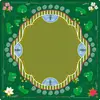 Alfombrilla para mesa de mahjong de estilo americano más vendida, hecha de tela Jiaji, impermeable, con base de goma, antideslizante, reductora de ruido, resistente al desgaste, adecuada para entretenimiento en casa