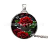Collar de Gema de Tiempo Flor/Dragón/Tigre Bagua Taiji Collar con Colgante Nuevo Europeo y Americano Joyería