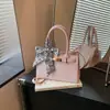 Bolso de Mano con Patrón de Cocodrilo 2026 Primavera Nuevo Nicho de Alto Valor Bolso de Hombro Cruzado Gran Capacidad Bolso Cuadrado Pequeño Simple