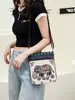 Bolso pequeño bandolera para mujer bolso de lona bolso tejido estilo chino lindo versátil bolso de hombro bolso para teléfono móvil bolso de hombro pequeño Miao