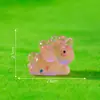 Miniaturas de unicornios brillantes para microlandscapes, decoraciones creativas de luz nocturna, accesorios DIY para paisajismo de jardines y pequeños adornos decorativos