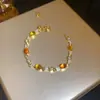 Pulseira de zircônia borboleta de camada dupla pulseira simples fashion elegante celebridade da internet viajante versátil nova pulseira pulseira atacado