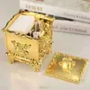 Caja de Pegatinas de Algodón con Diseño de Flores Caja de Almacenamiento para Sala de Estar Caja de Almacenamiento a Prueba de Polvo Caja de Joyería a Prueba de Polvo con Tapa Caja Organizadora para Artículos Varios Caja de Pegatinas de Algodón