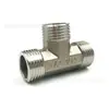 Conector de encaixe para aquecimento de água em aço inoxidável 201, T fêmea/macho/fêmea-macho-fêmea/macho/fêmea, padrão nacional
