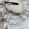 Encaje Bordado de Flor de Tela de Algodón de 4 cm de Ancho para Ropa, Pijamas, Cuello, Puño, Decoración de Borde, Materiales de Decoración Hechos a Mano para Bricolaje