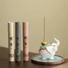 Adorno Aromático Portaincienso, Quemador de Incienso Casero Estilo Chino, Regalo para Mesa de Té, Portaincienso de Escritorio, Bandeja de Incienso, Quemador de Incienso