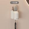 Estante para cepillos de dientes, sin perforaciones, para enjuague bucal, para inodoro, montado en la pared, eléctrico, para pasta de dientes y cepillos de dientes.