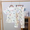 Pijamas de Pantalón Corto de Manga Corta para Niñas 2025 Nuevo Verano para Mujer Estilo Princesa Lindo Ropa de Casa Traje para Exterior