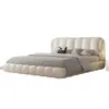 Tongyuite Luxo Acessível Moderno Estilo Creme Puff Tecla de Piano Pacote Macio Quarto Principal Francês Classe Atmosfera Cama de Couro