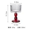 Copa Alta de Postre Retro Francesa Estilo Ins Tazón de Postre con Relieve Medieval Copa para Helado Copa para Pudín Copa para Yogur