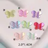 Em estoque acrílico plano borboleta patch de joia DIY cola creme material feito à mão grampo de cabelo brincos gu Ka acessórios