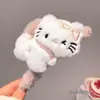 Pinza de Pelo de Felpa para Otoño e Invierno para Mujer, Pinza de Pelo Grande Linda con Diseño de Oso y Conejo, Pinza de Tiburón para Peinados Recogidos, Accesorio de Pelo Grande