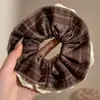 Goma para el pelo con lazo dulce para niñas, elegante goma de encaje para coletas bajas y peinados de moño