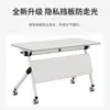 Mesa de Treinamento Dobrável para Duas Pessoas, Móvel e Modular, Conjunto Multifuncional de Mesa e Cadeira para Escritório Comercial e Conferências, Personalizável