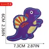 Yi nian parches de tela bordados de dinosaurios para ropa infantil, parche de fieltro bordado para computadora, ropa DIY, parches bordados de dibujos animados, venta al por mayor