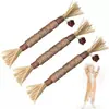 Juguete para Gatos Gigante Hierba Gatera Palo de Hierba Gatera para Masticar Madera Cuerda de Sisal Fruta de Hiel Juguete para Masticar Suministros