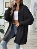 Amazon 2026 Nuevo Estilo Comercio Exterior Ropa para Mujer Sencillo Temperamento Versátil Holgado Tejido de Punto Cárdigan Multicolor Top
