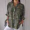 Camisa de Manga Tres Cuartos para Mujer Moda Europea y Americana Impresión Digital 3D Venta Caliente Suministro del Fabricante Moda Casual Multicolor