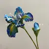 Íris Artificial Personalizada de 2 Cabeças Alice Eva de Alta Qualidade Decoração de Janela de Casamento Fabricante Estoque Pronto Atacado