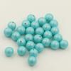 Austria Shijia 5818-2028 azul esmeralda claro medio agujero Perla DIY aretes pulsera collar colgante cuentas sueltas accesorios